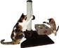 Scratching Post w/ Busy Box Playground (Brown)