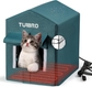 Blue Heated Cat House